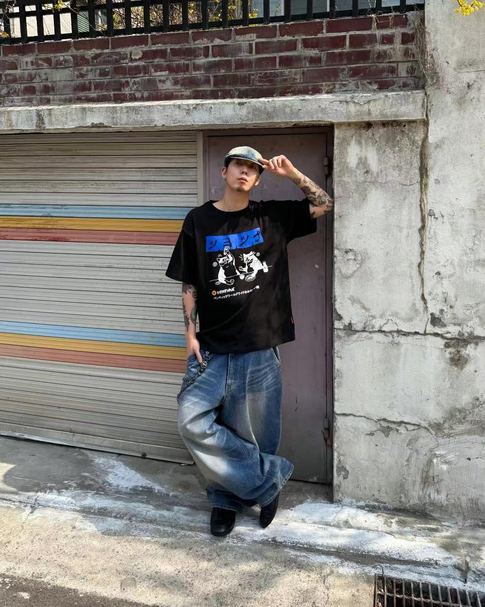 貓咪寬鬆短袖T恤