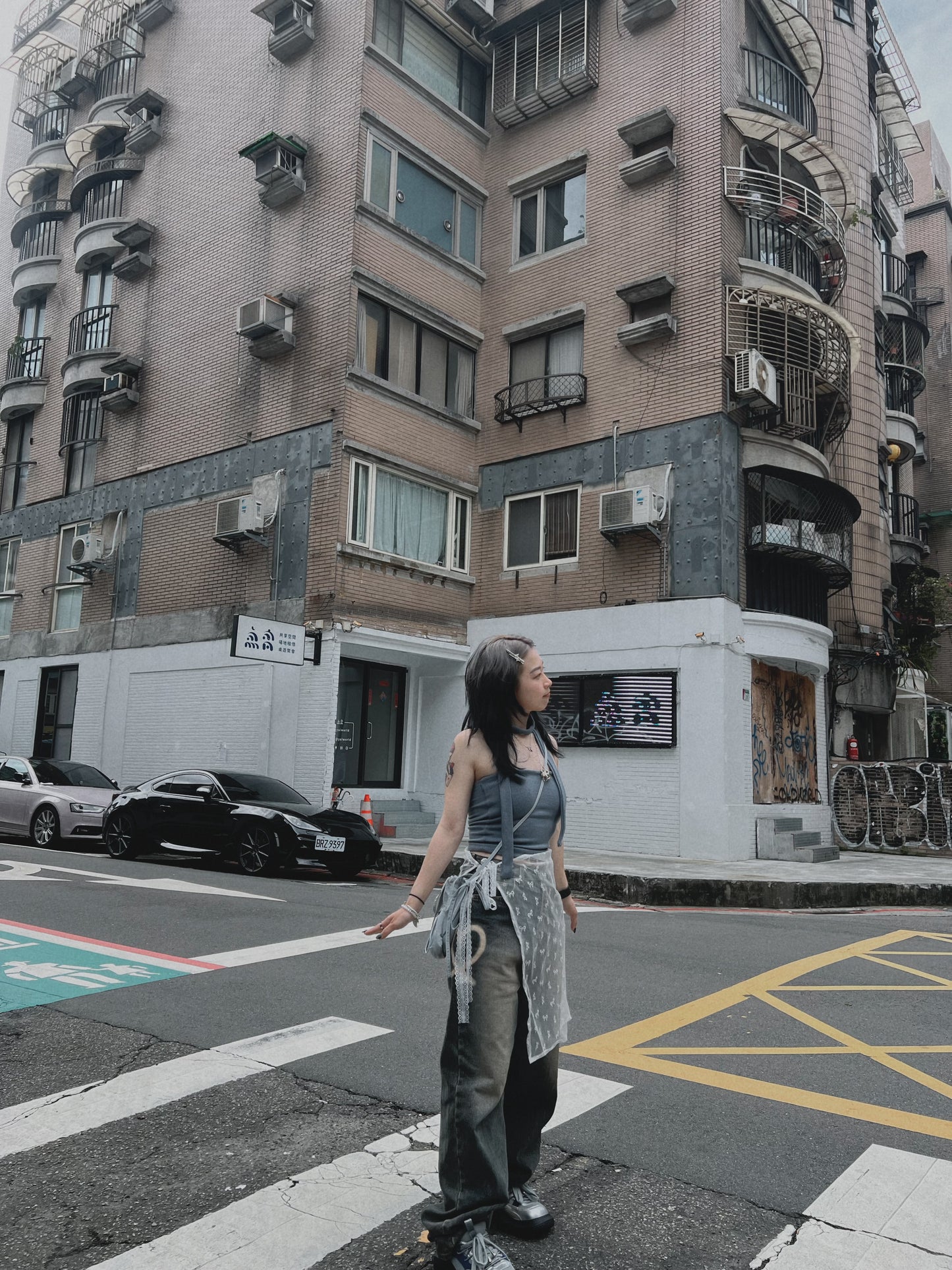 女裝心心牛仔褲