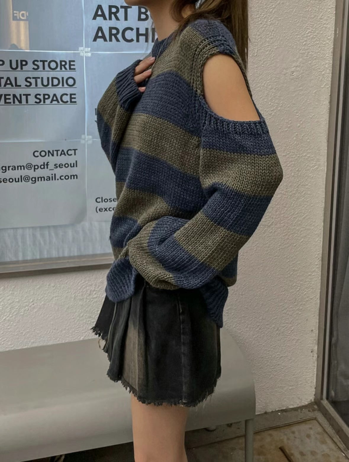 stripe knit top