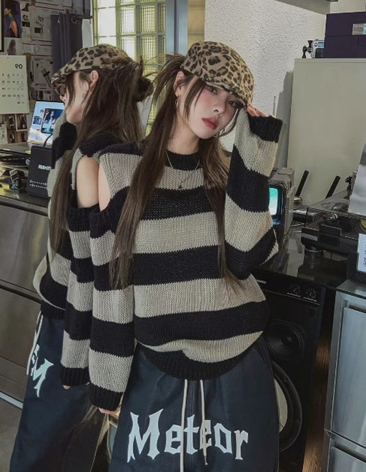 stripe knit top