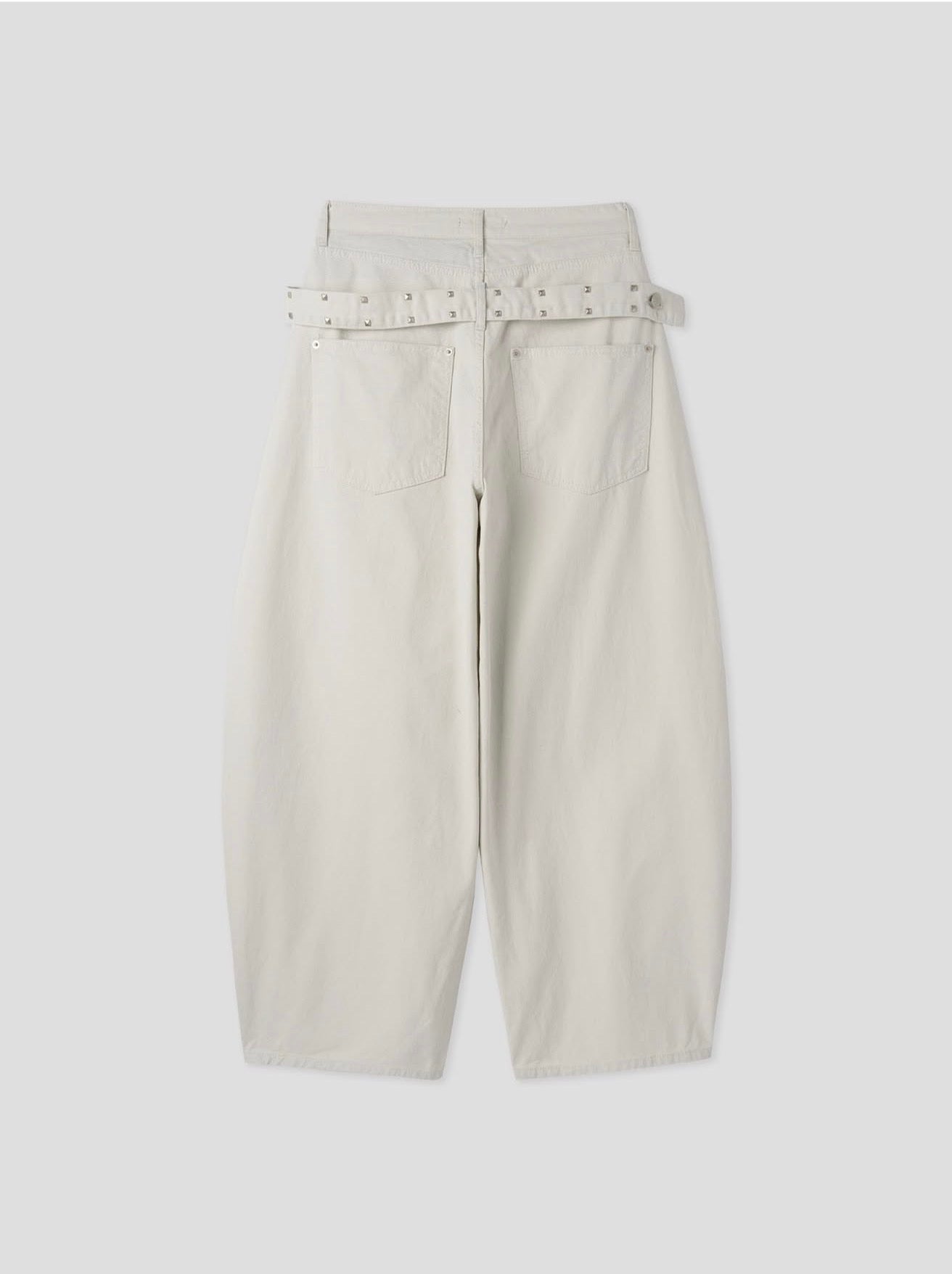 Rivet Waist Wide Pants