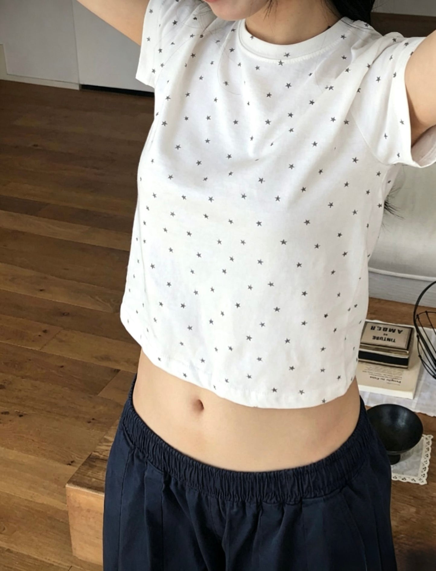 All-over Star Crew Neck Tee