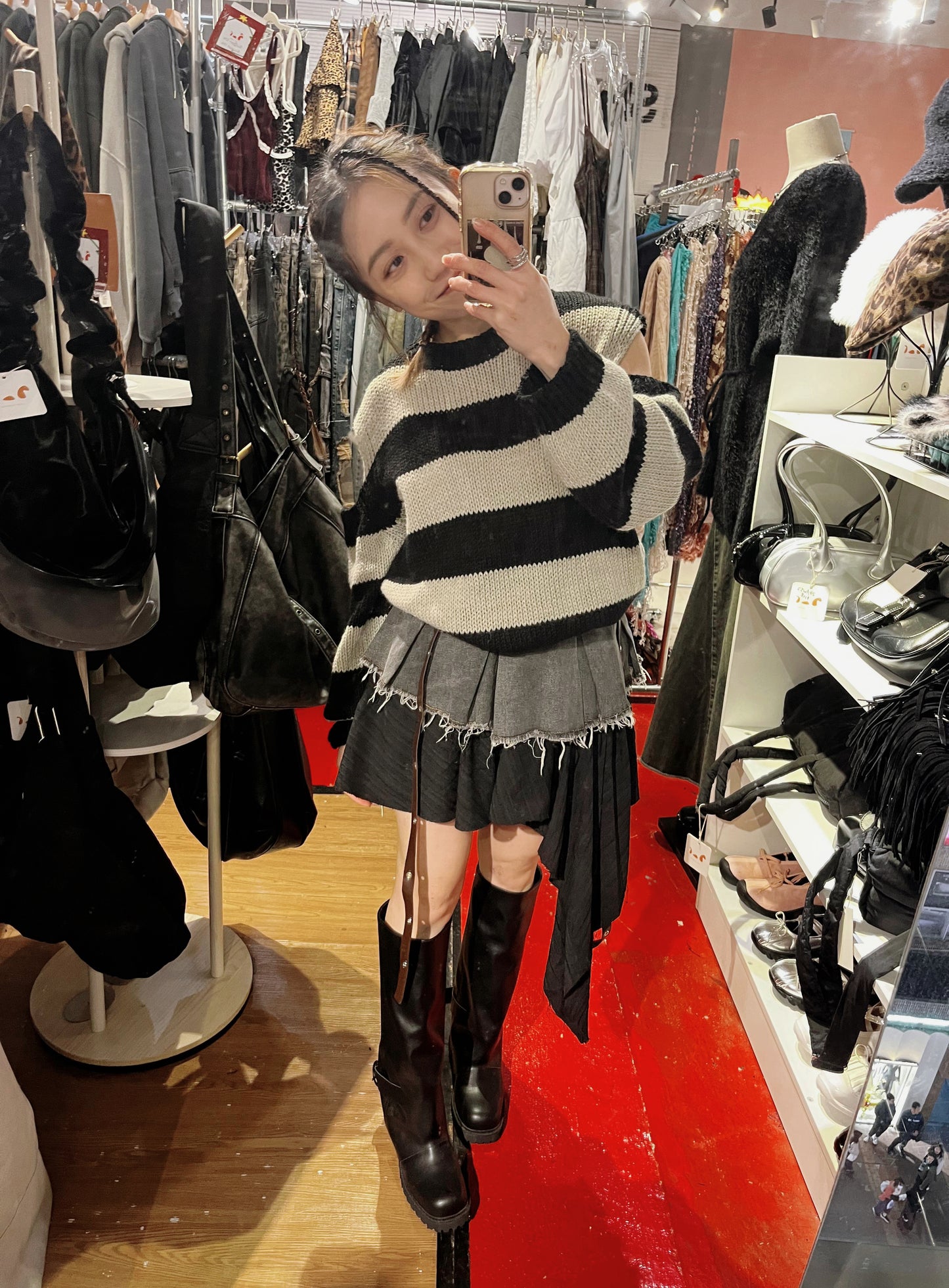 stripe knit top