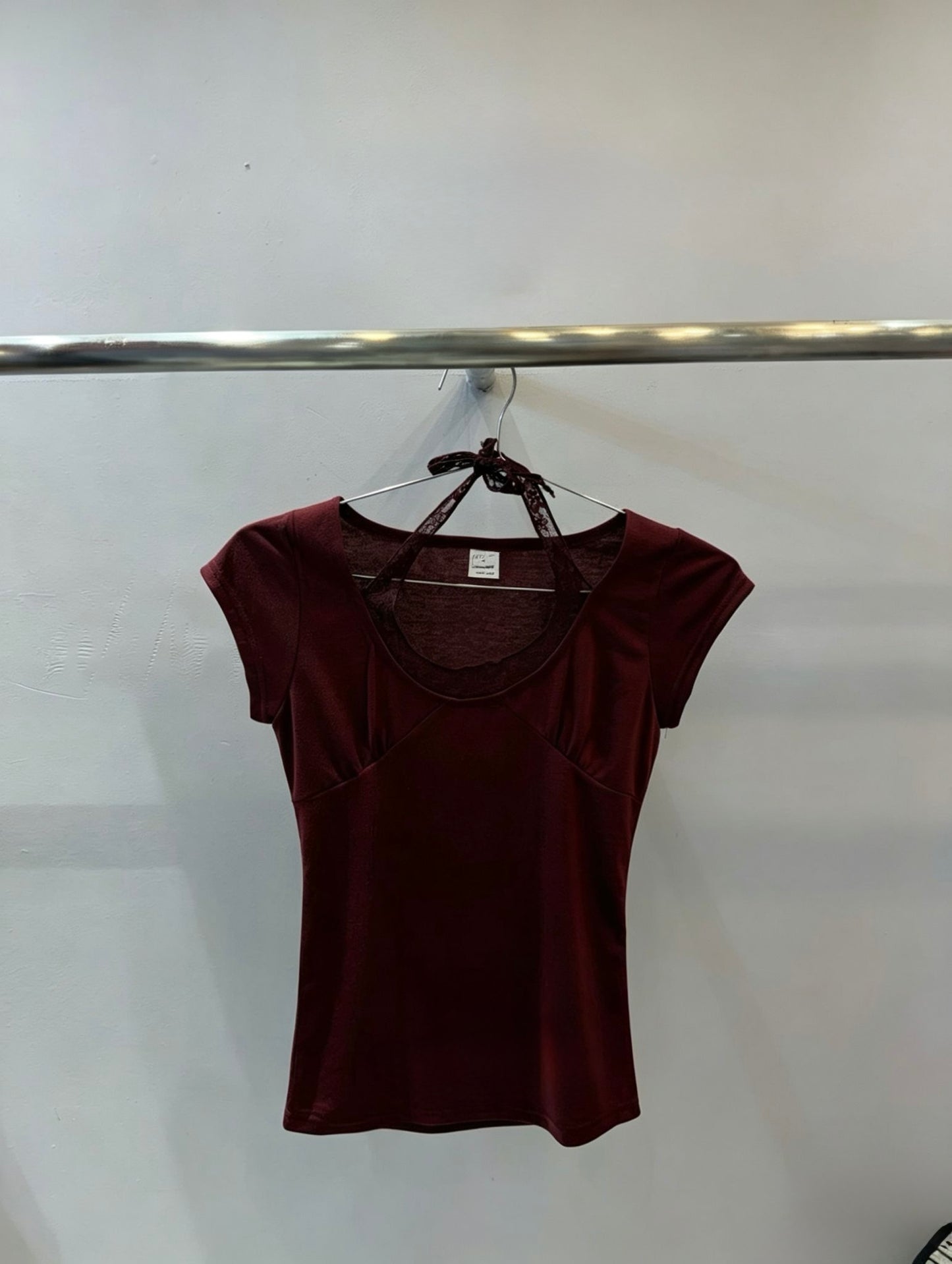Lace Halter Layered Top
