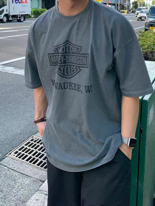 Harley Paint-Splash Boxy Tee