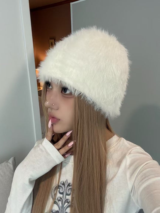 Plush short hat