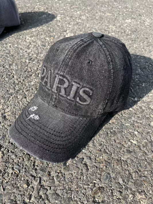 Paris Embossed Baseball Cap