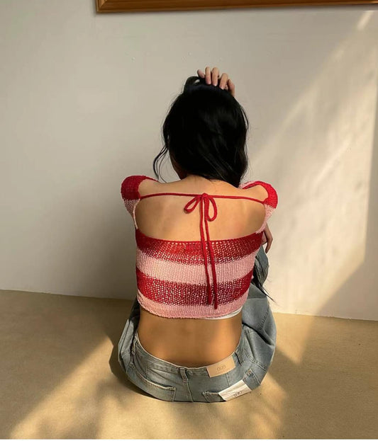 Stripe Short Knit