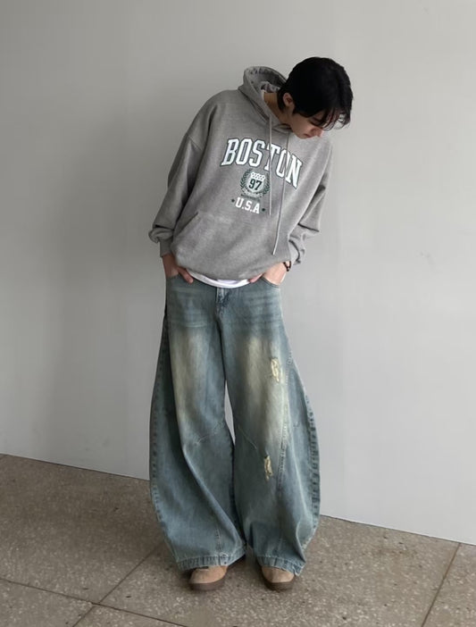 復古氣球牛仔褲