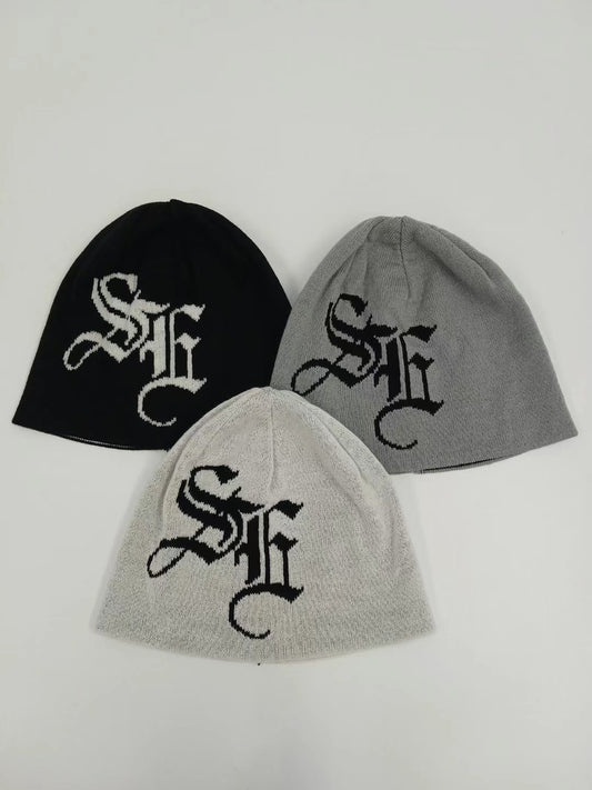 Letter Fisherman Knit Cap