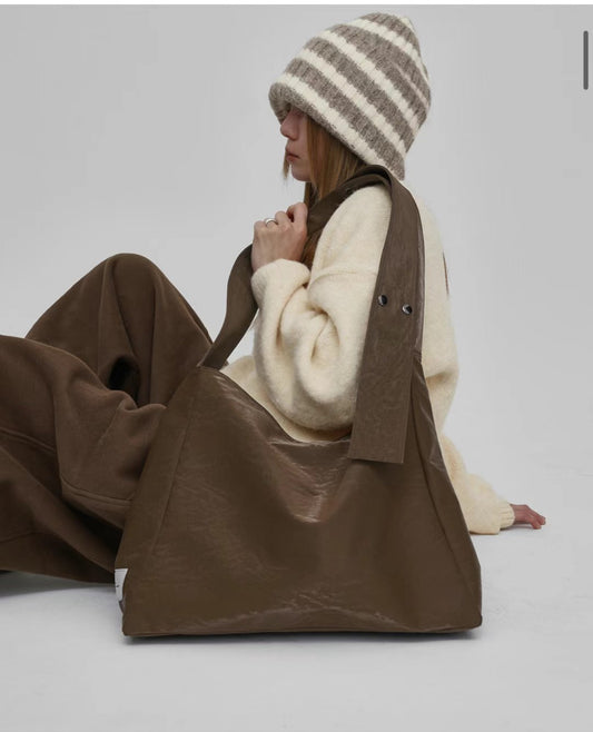Crack-Square Crossbody Bag