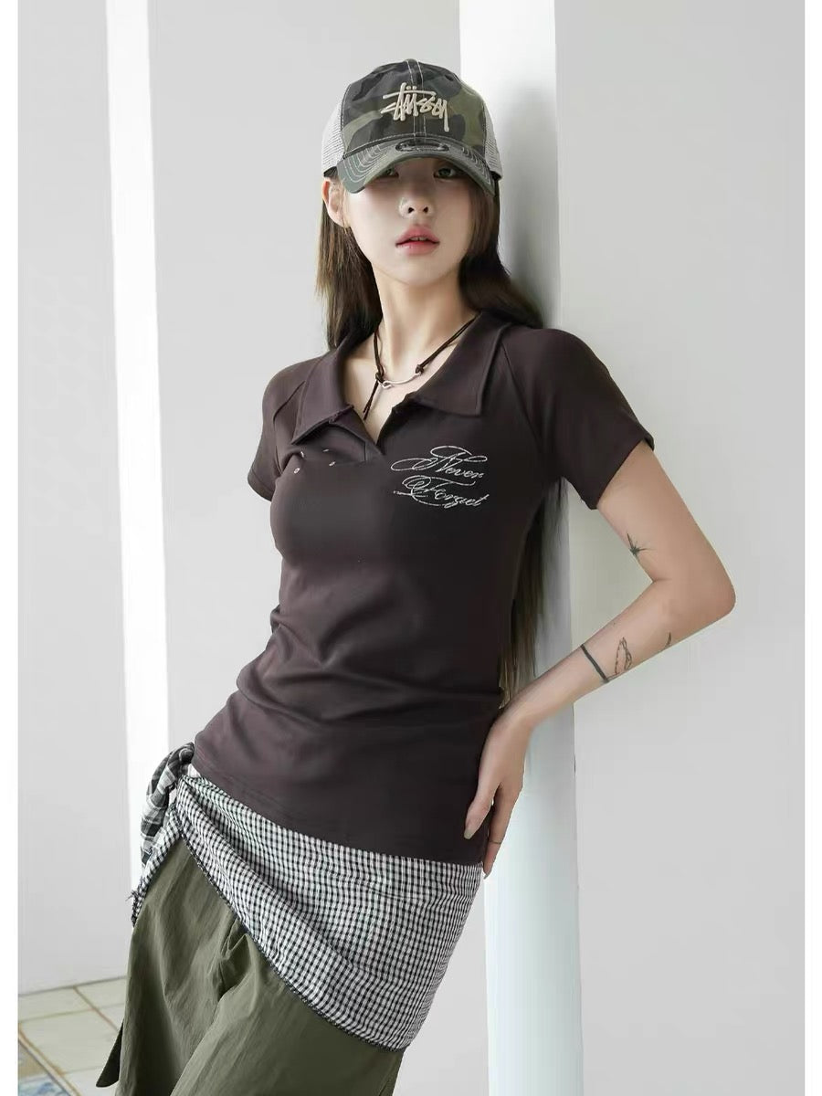 Cut-Out Polo Top