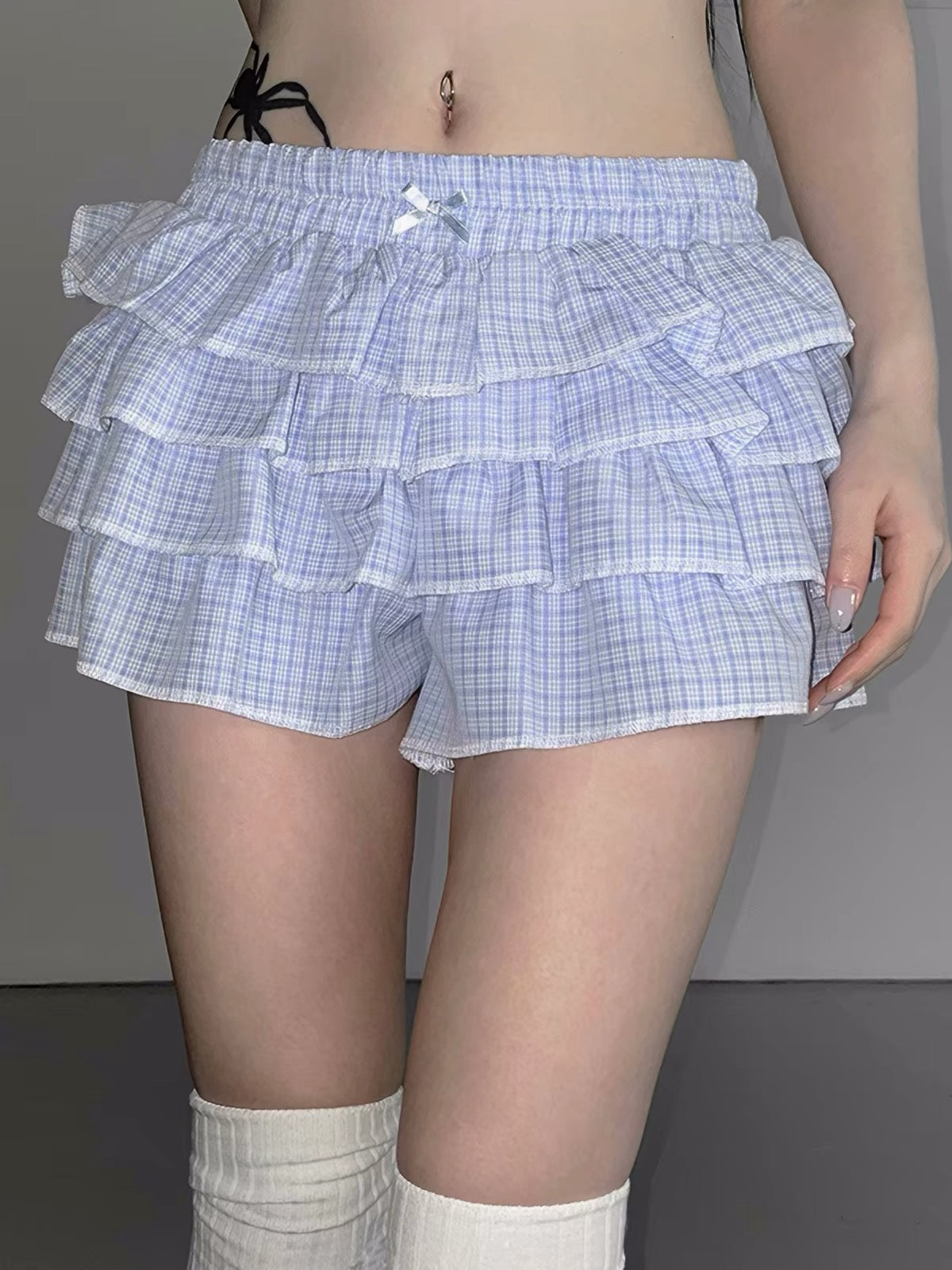 Plaid Tiered Skort