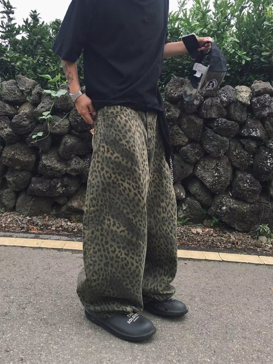 Unisex Leopard Balloon  Pants