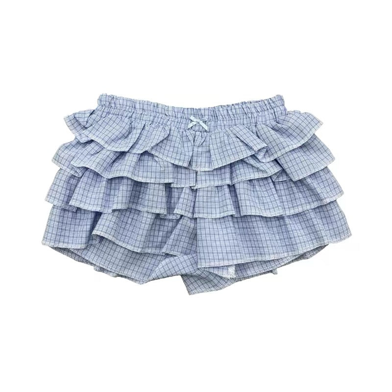 Plaid Tiered Skort
