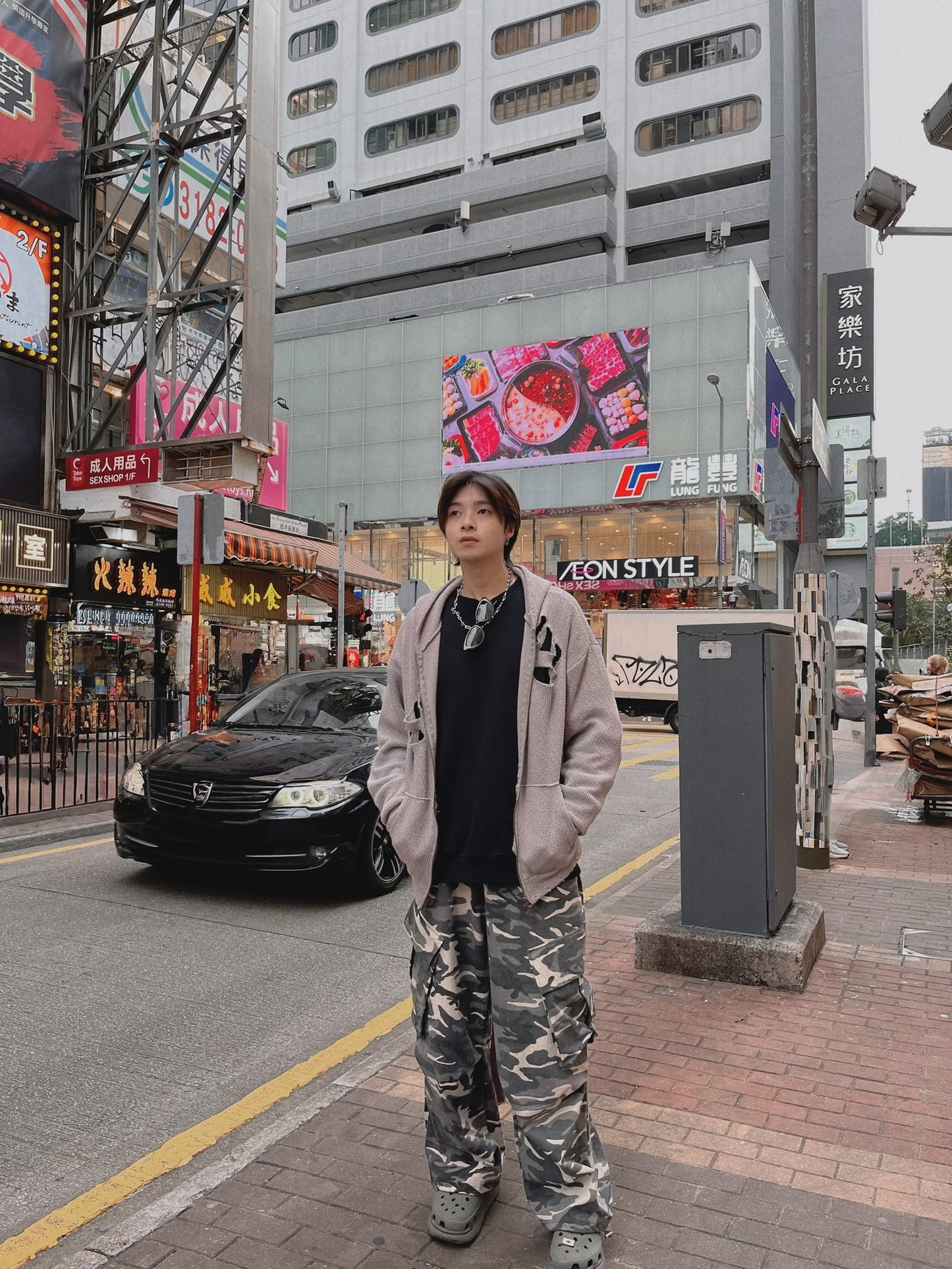 UNISEX 工裝迷彩長褲