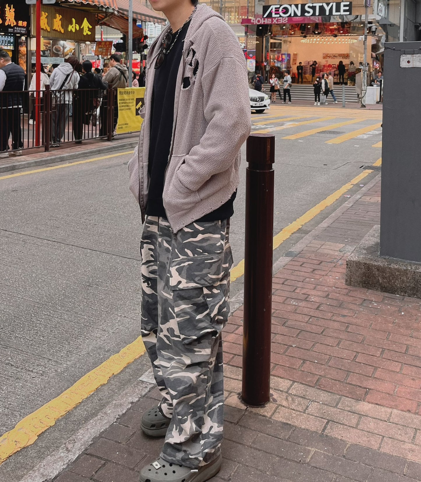 UNISEX 工裝迷彩長褲