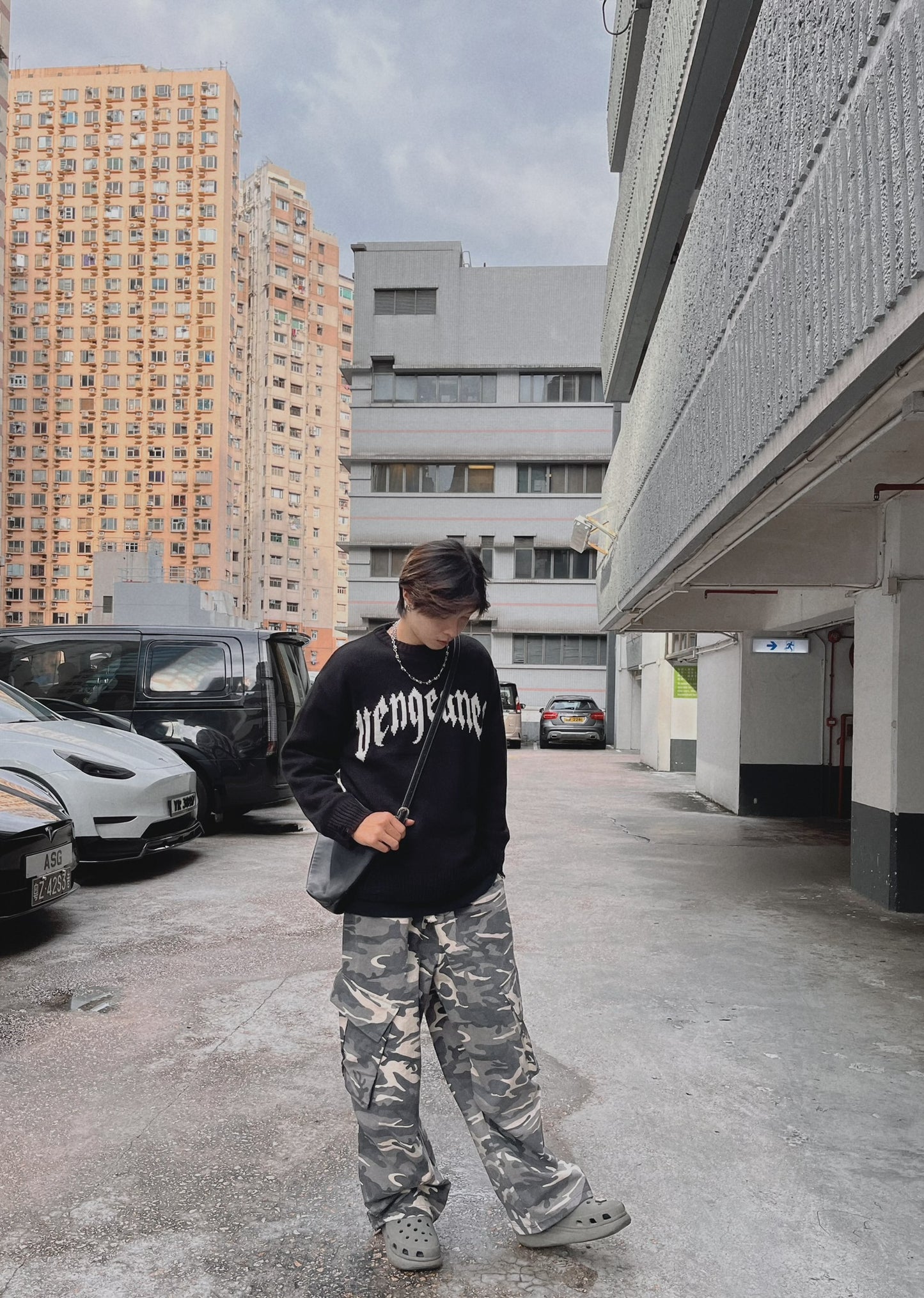 UNISEX 工裝迷彩長褲