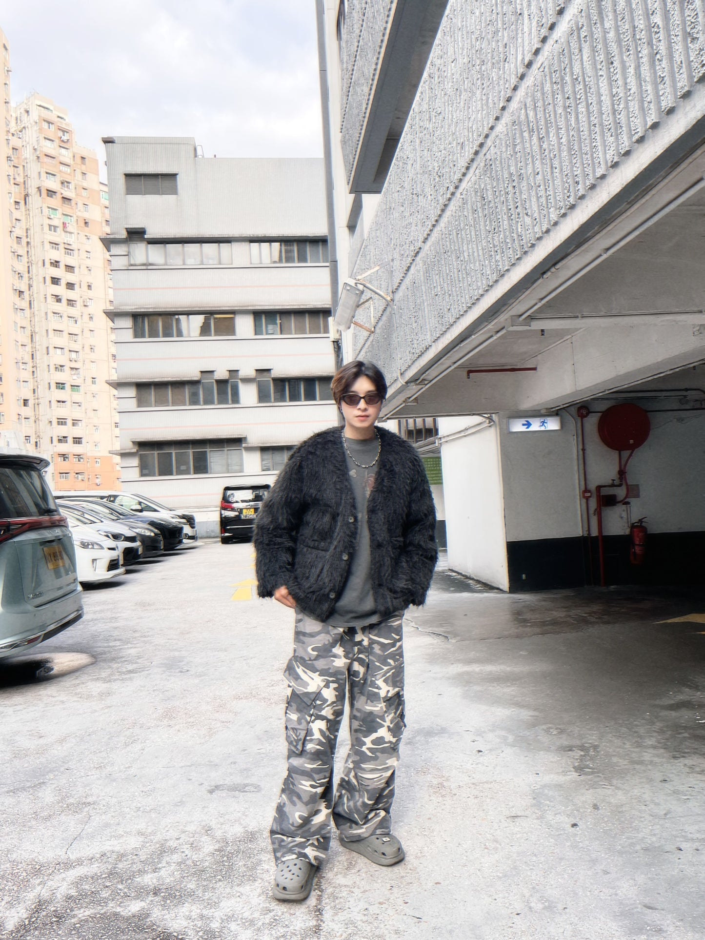 UNISEX 工裝迷彩長褲