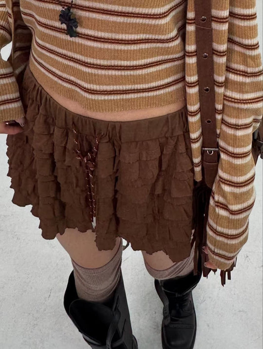 Pleated Mini Skirt