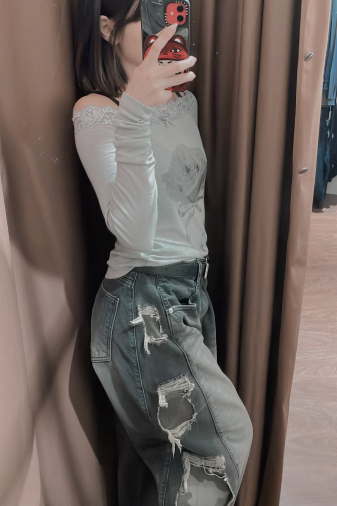 ROSE off-the-shoulder top