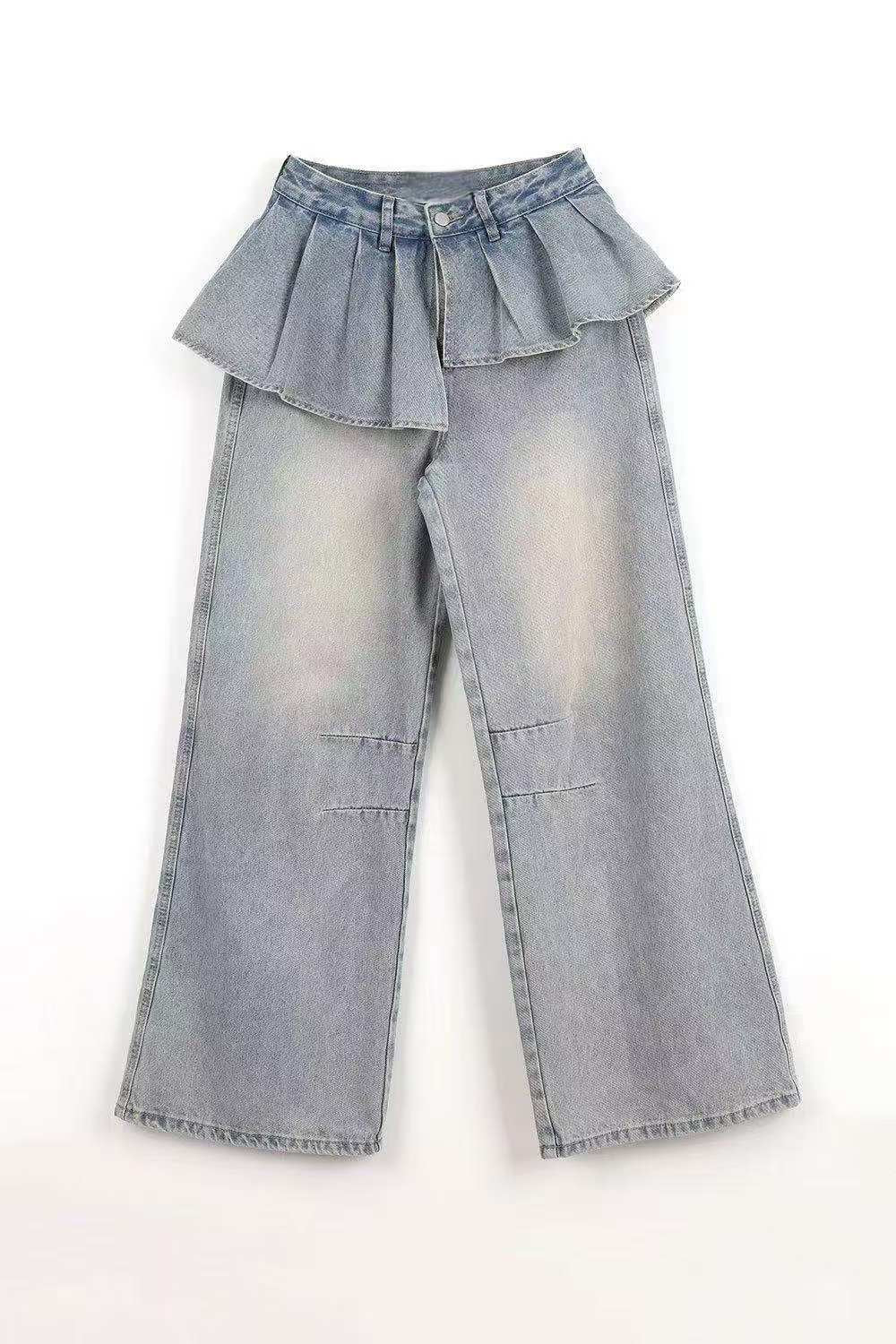 蛋糕LAYER牛仔褲
