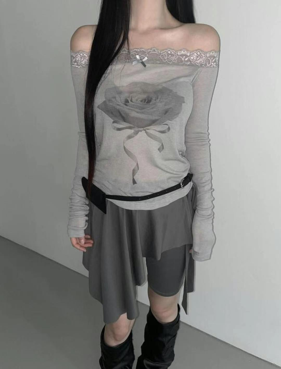 ROSE off-the-shoulder top