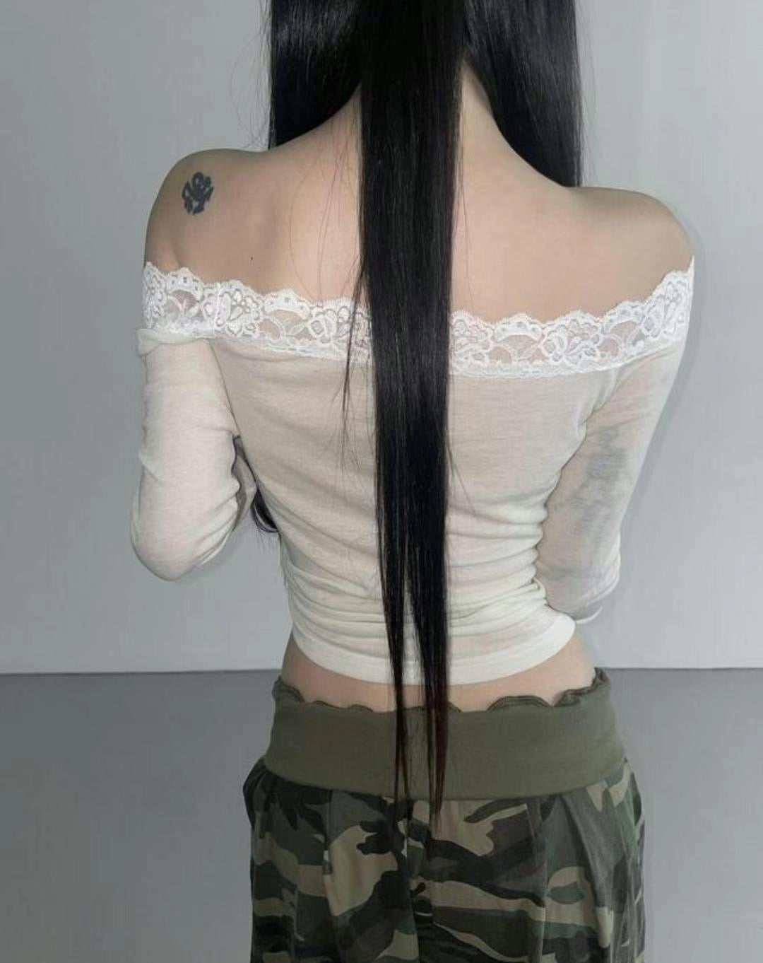 ROSE off-the-shoulder top