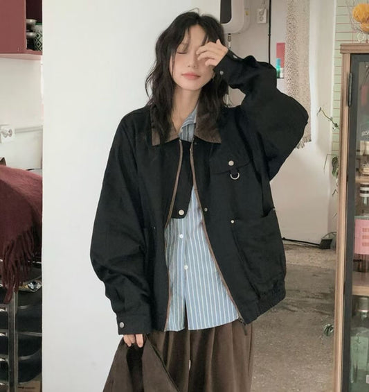 Colorblock Cotton Jacket