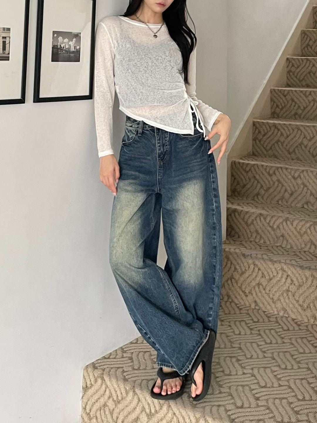 Wide Pocket Jeans