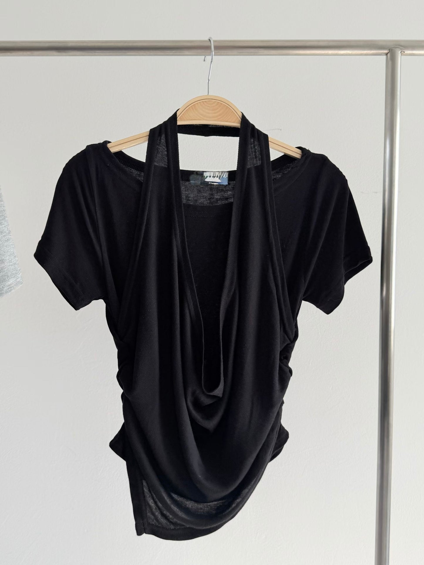 Draped Halter Tank Top