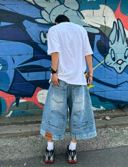 Washed Retro Cargo Bermuda Shorts