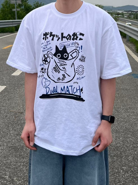Neko Scribble T-Shirt