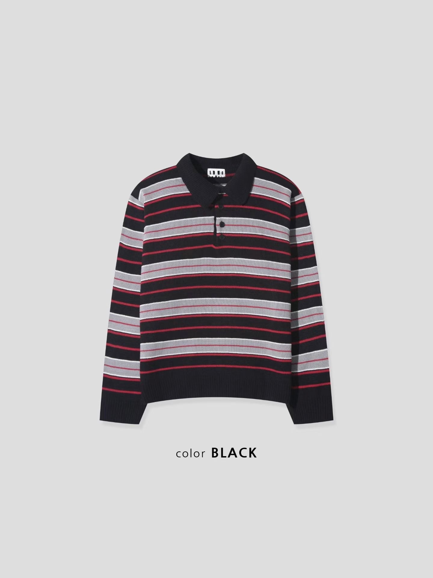 Striped Polo Knit