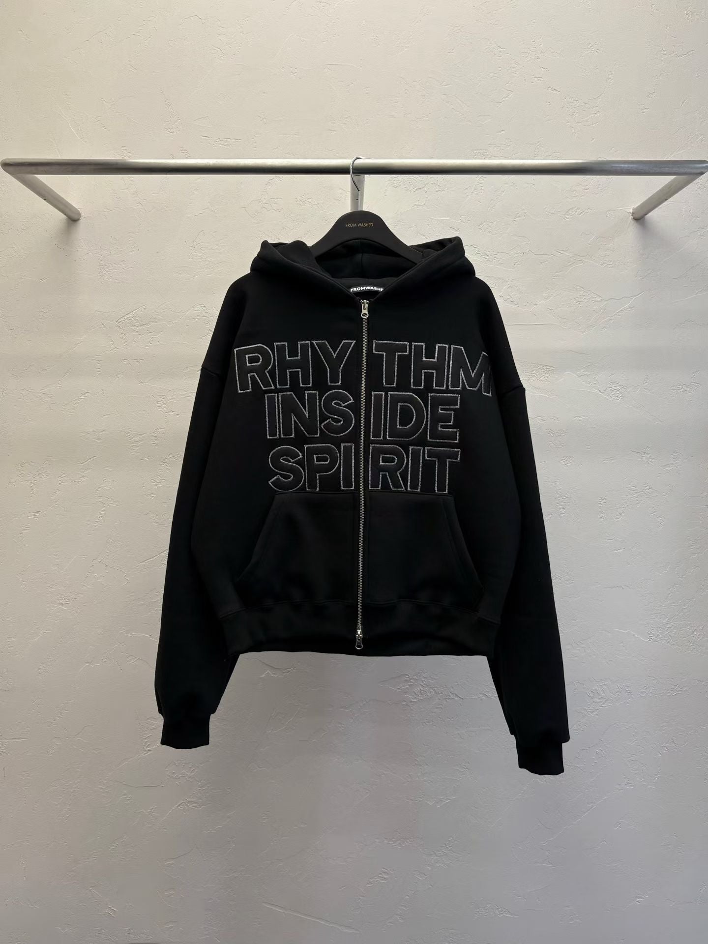 Cropped Zip-up Hoodie