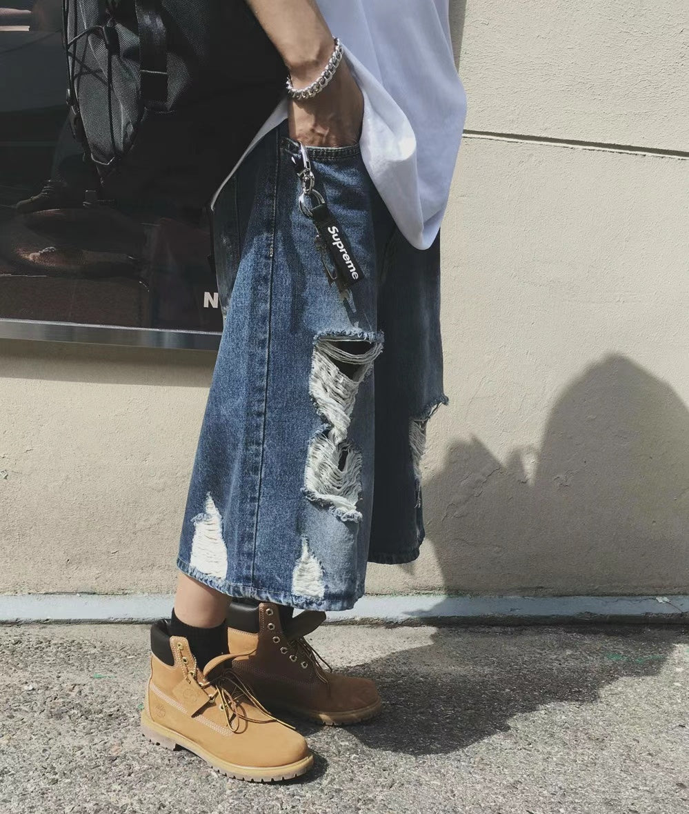 Ripped Baggy Bermudas
