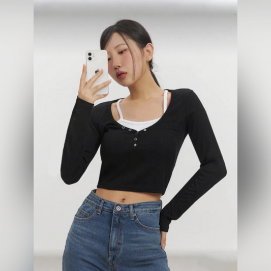 Layered Long Sleeve T-Shirt