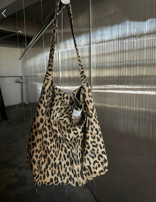 Leopard Print Eco-friendly Hobo Bag