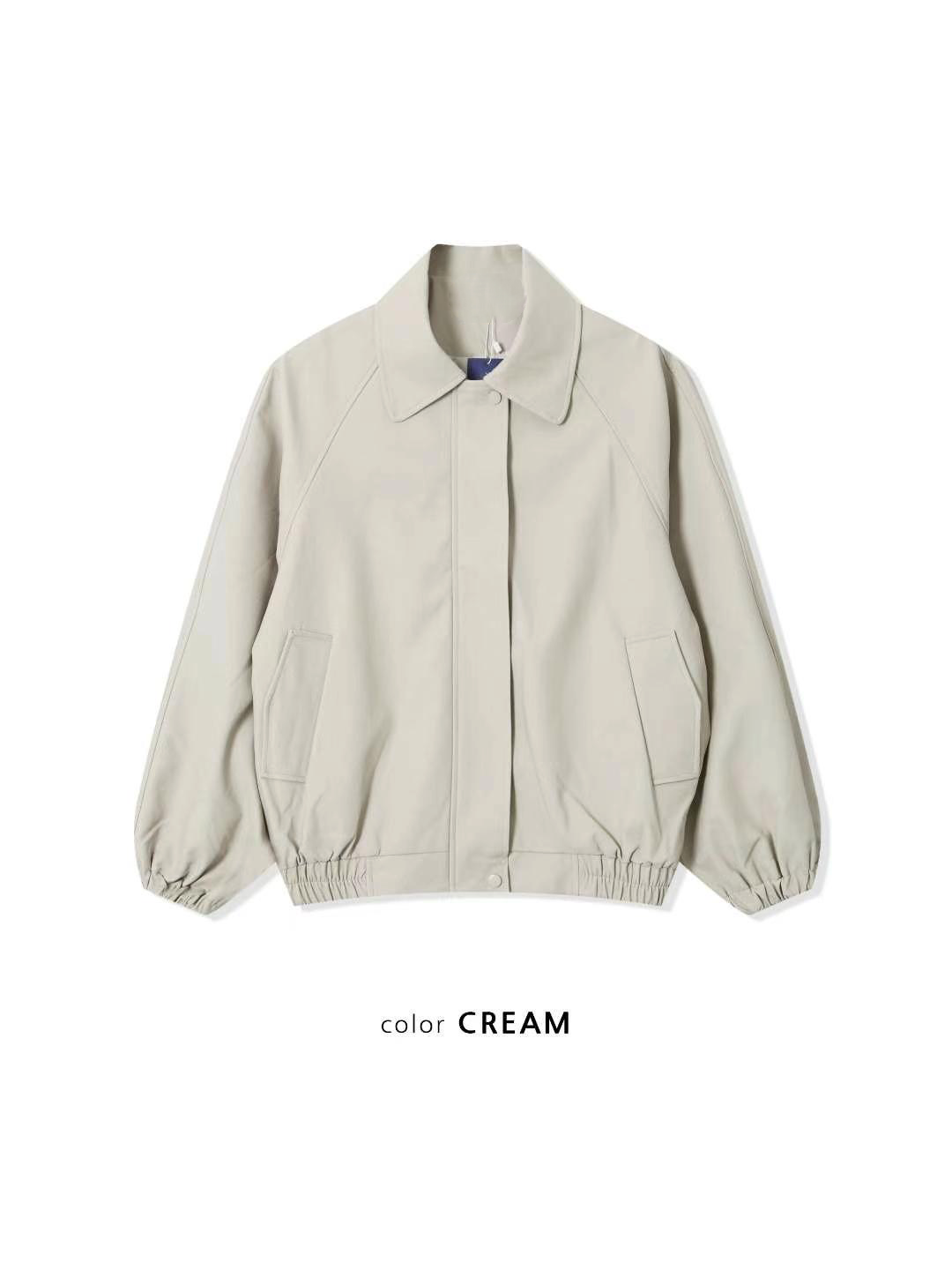 UNISEX Leather Bomber Jacket