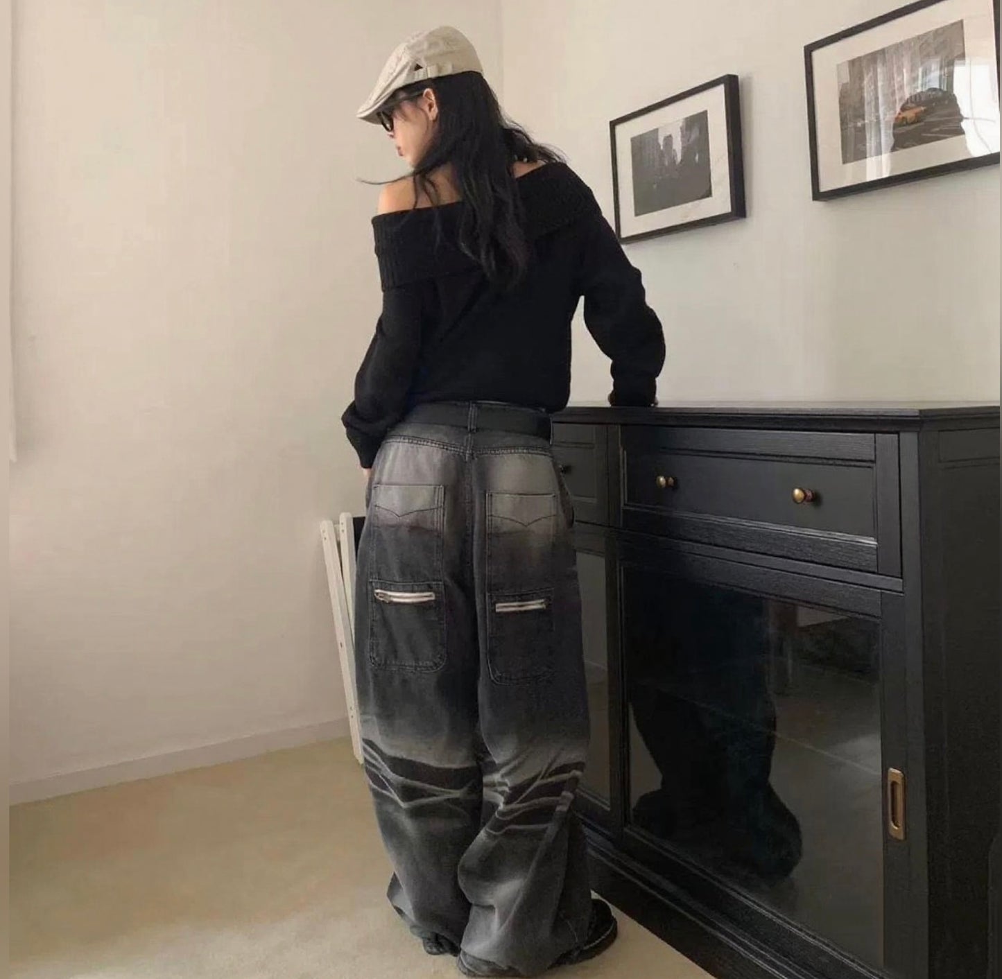 UNISEX WIDE JEANS
