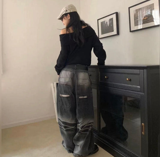 UNISEX WIDE JEANS